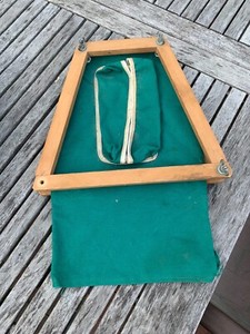 Vintage Wood Tennis Racquet Head Frame Press and Cover