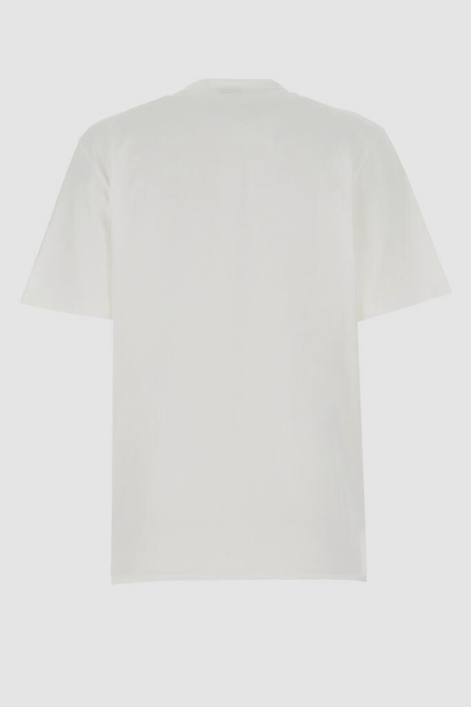 T shirt girocollo da donna bianca Saint Laurent $420 taglia S