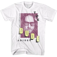 Big Lebowski Dude Abides Men's T Shirt
