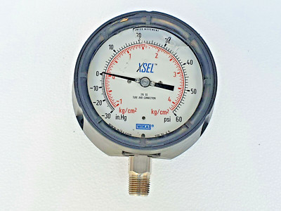 WIKA Xsel Prozessor Druckmesser -30 In.hg Zu 60 Psi,P / No: 23x.34 4.5,Edelstahl