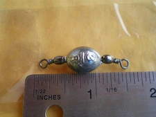 30 PCS. BLACK SWIVEL EGG SINKERS 3/8 OZ. GOOD QUALITY "STRIPER"