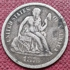 1876 Seated Liberty Dime 10c Better Grade VF #66185
