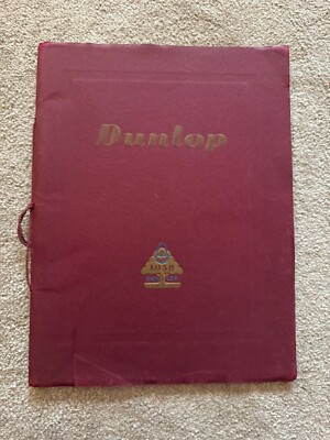 1938 Dunlop Reifen 50 Jahre Wachstum Heft Prospekt Katalog