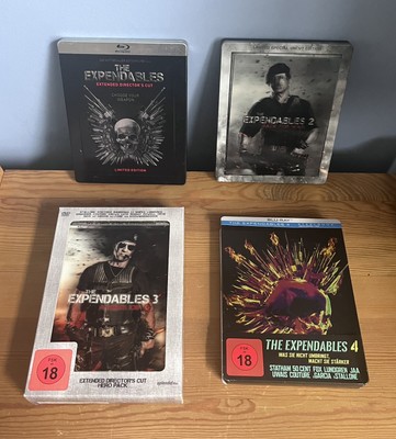 The Expendables 1 , 2 , 3 und 4 Blu-ray  Steelbooks