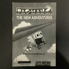 Pac-Man 2 The New Adventures SNES Super Nintendo Instruction Manual Only