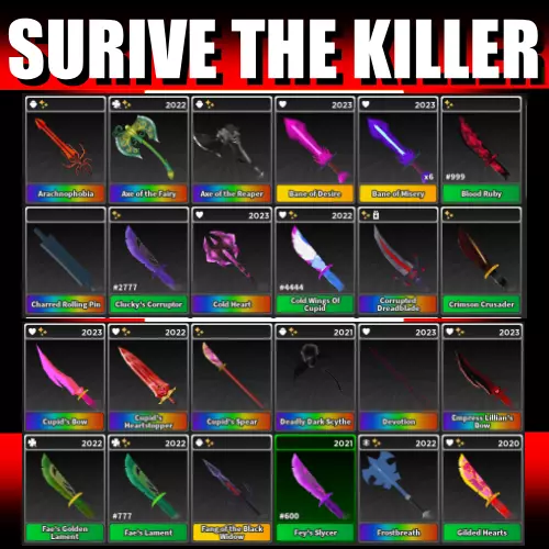 Survive the Killer codes for knives, slicers and more (December