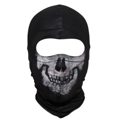 Ghost Face Mask Balaclava Winter Helmet Skull Halloween Prop Cosplay NEU DE