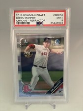 2019 Bowman Chrome Draft Chris Murphy CHROME  Refractor  PSA 9 Red Sox