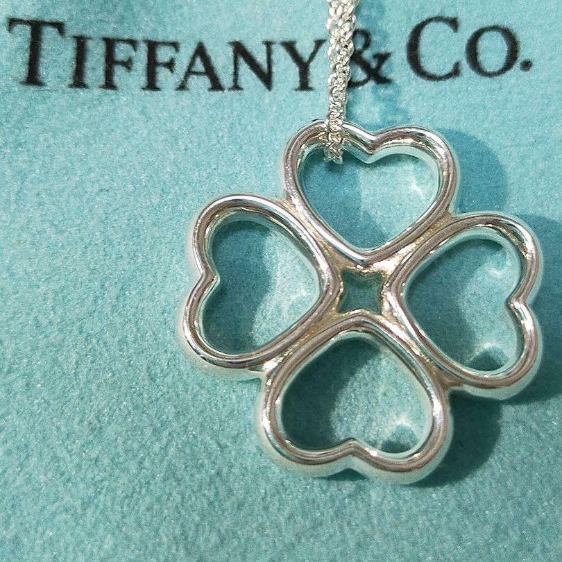 Tiffany & Co. Necklace Pendant Sterling Silver 925 Clover | eBay