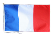 France Flag 1 Yard With Rope and Toggle - ONE ONLY