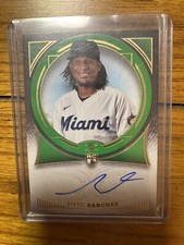 2021 Topps Definitive Rookie Auto Green /25 Sixto Sanchez