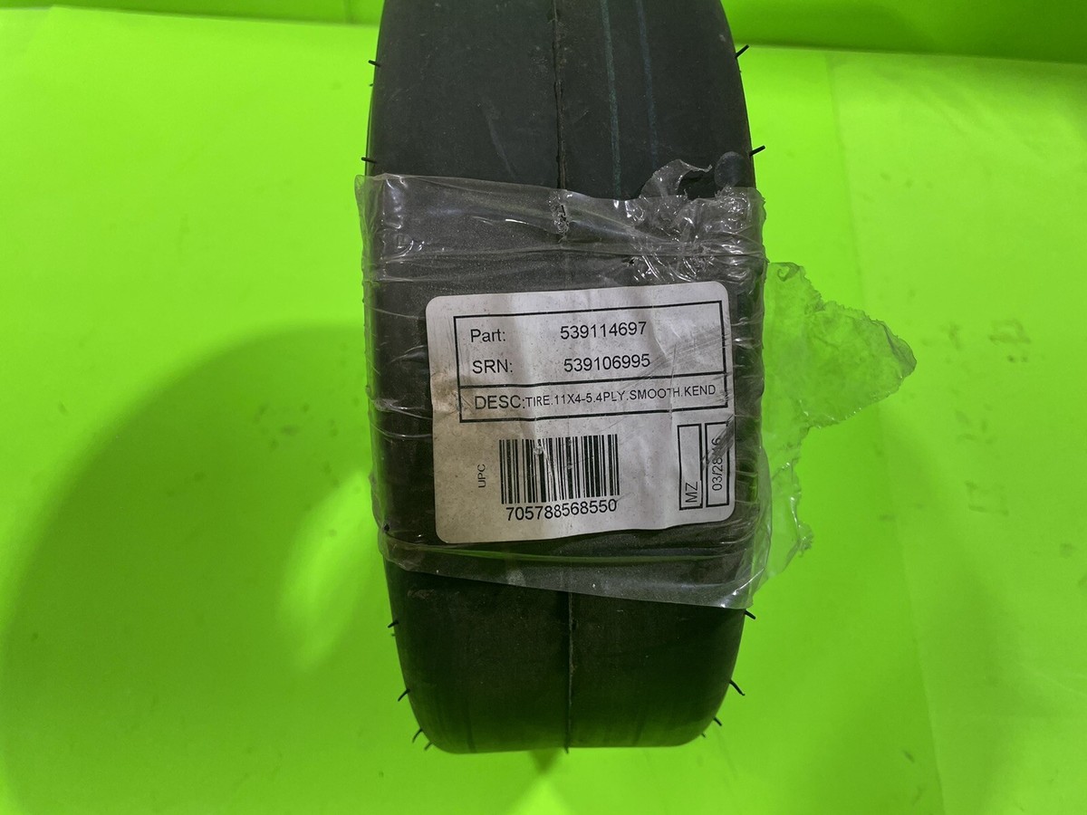 Genuine OEM Husqvarna 539114697 11x4.00-5 4 Ply Smooth Tire