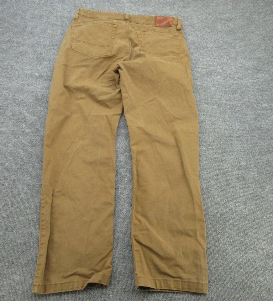 Pantalones de mezclilla Orvis para hombre 34x32 marrón rectos elásticos al aire libre senderismo (se adapta a 33x29) Foto 4 de 4