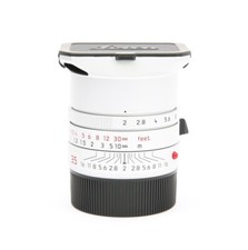 Leica Summicron-M 35mm f/2 ASPH Lens (Silver Chrome) 6 Bit 11674 w/ Caps & Hood