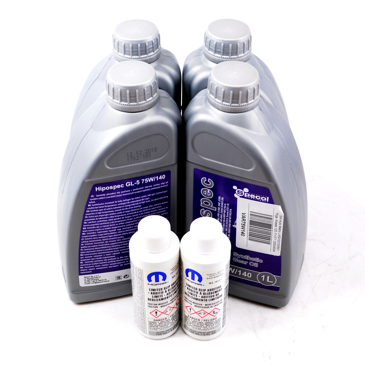 75W140 GEAR OIL and MOPAR OEM LIMITED SLIP DIFFERENTIAL ADDITIVE SET eBay