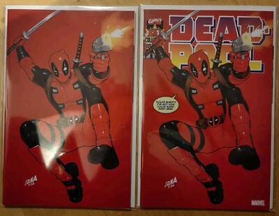 Deadpool #1 DNA set David Nakayama Exclusive Trade & Virgin Red Variants