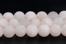 6MM Natural Matte Faint Pink Jade Gemstone Beads Grade AA Round Loose Beads 15"