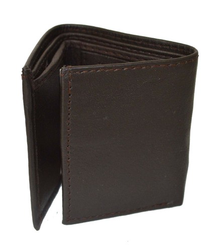 KIDS WALLET SMALL TRIFOLD NEW DARK BROW VERY CUTE WALLET GIFT IDEA FREE SHIPPING - Picture 7 of 8