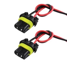 H11 H8 Ceramic Wire Harness Female Adapter Female Connector for Fog Lights...