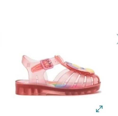 Mini Melissa Girl’s Possession Rainbow Unicorn Jelly Sandals Size 5 US NIB - Picture 2 of 8