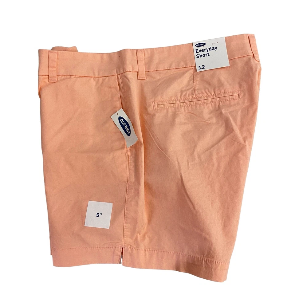 Pantalones Cortos Old Navy Para Mujer Talla 12 Naranja Todos los Días Playa Picnic Barbacoa Vacaciones Crucero Foto 4 de 4