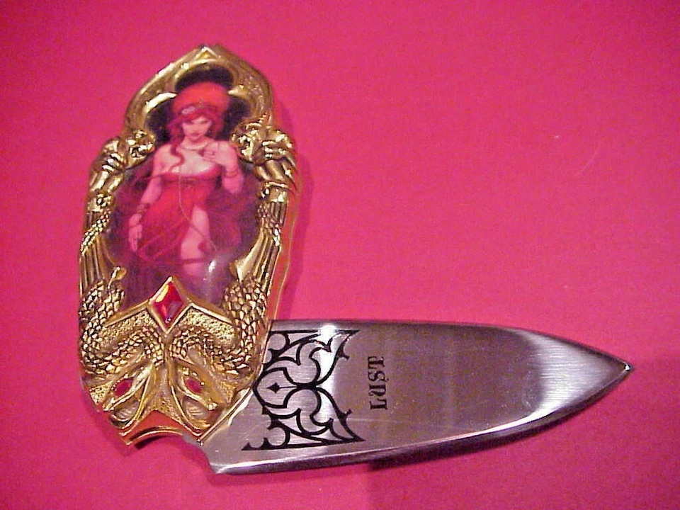 LOS 7 PECADOS CAPITALES LUJURIA DE FRANKLIN COMO NUEVO CON CERTIFICADO DE AUTENTICIDAD Y BOLSA Foto 2 de 4