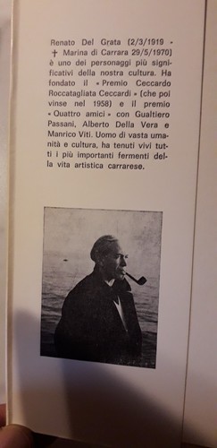 TOSCANA -CARRARA- POESIA - RENATO DEL GRATA - Questo richiamo sottile di luna - Imagen 3 de 3