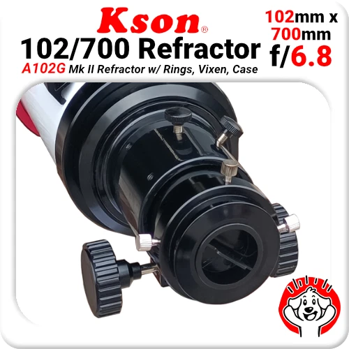 Kson A102G Mk II Refractor (700mm x 102mm) OTA with rings + BONUS CARRY BAG - Image 2 of 4