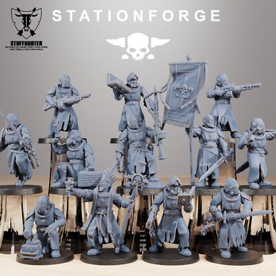 Royal Guard Templars (12) - Station Forge - Soldiers Grimdark Tabletop Wargaming