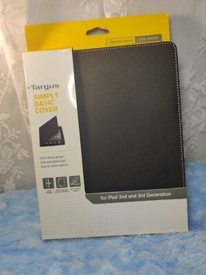 TARGUS SIMPLY BASIC COVER IPAD 2nd & 3rd Generation Black Slim Profile THZ176US