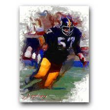 Sam Davis Art Card Limited 31/50 Edward Vela Signed (Pittsburgh Steelers)