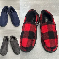 Men's Slippers Winter Bootie Memory Foam Slip on House Shoes Cozy Christmas
