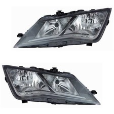 Halogen Scheinwerfer Set links & rechts H7 schwarz für Seat Leon SC ST