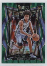 2024-25 Panini Select Concourse Green Tectonic Prizm Jaylen Wells #79 1e80