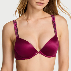 Victoria's Secret Bombshell 2 cups Push Up Bra Set shine panties Fresh Jam 94O6