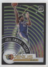 2020 Panini Donruss Optic T-Minus 3 2 1 Lime Green Prizm 62/149 Joel Embiid 0c6
