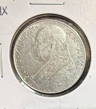 Moneta 100 Lire Alta Qualità 1957/XIX Città del Vaticano-27,75MM-KM#55-MINTAGE=900.000
