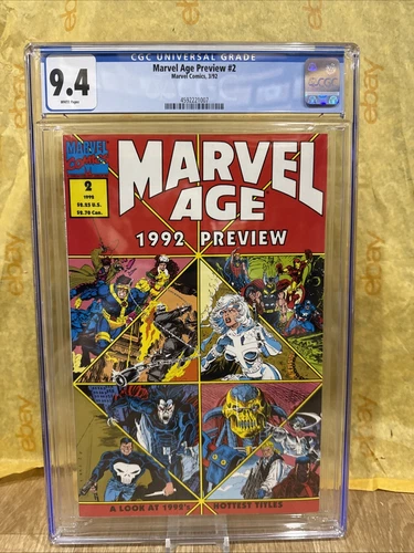 Marvel Age Preview #2 Marvel comic Graded Cgc 9.4 Avengers Punisher Ghost Rider