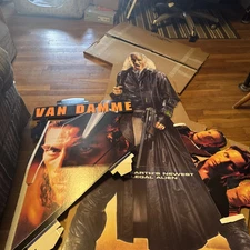 MOVIE STANDEE HARD TARGET JUDGEMENT NIGHT MONOLITH CARDBOARD PROMO VAN DAMME 93