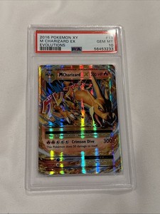 2016 POKEMON XY EVOLUTIONS #13 M CHARIZARD EX PSA 10