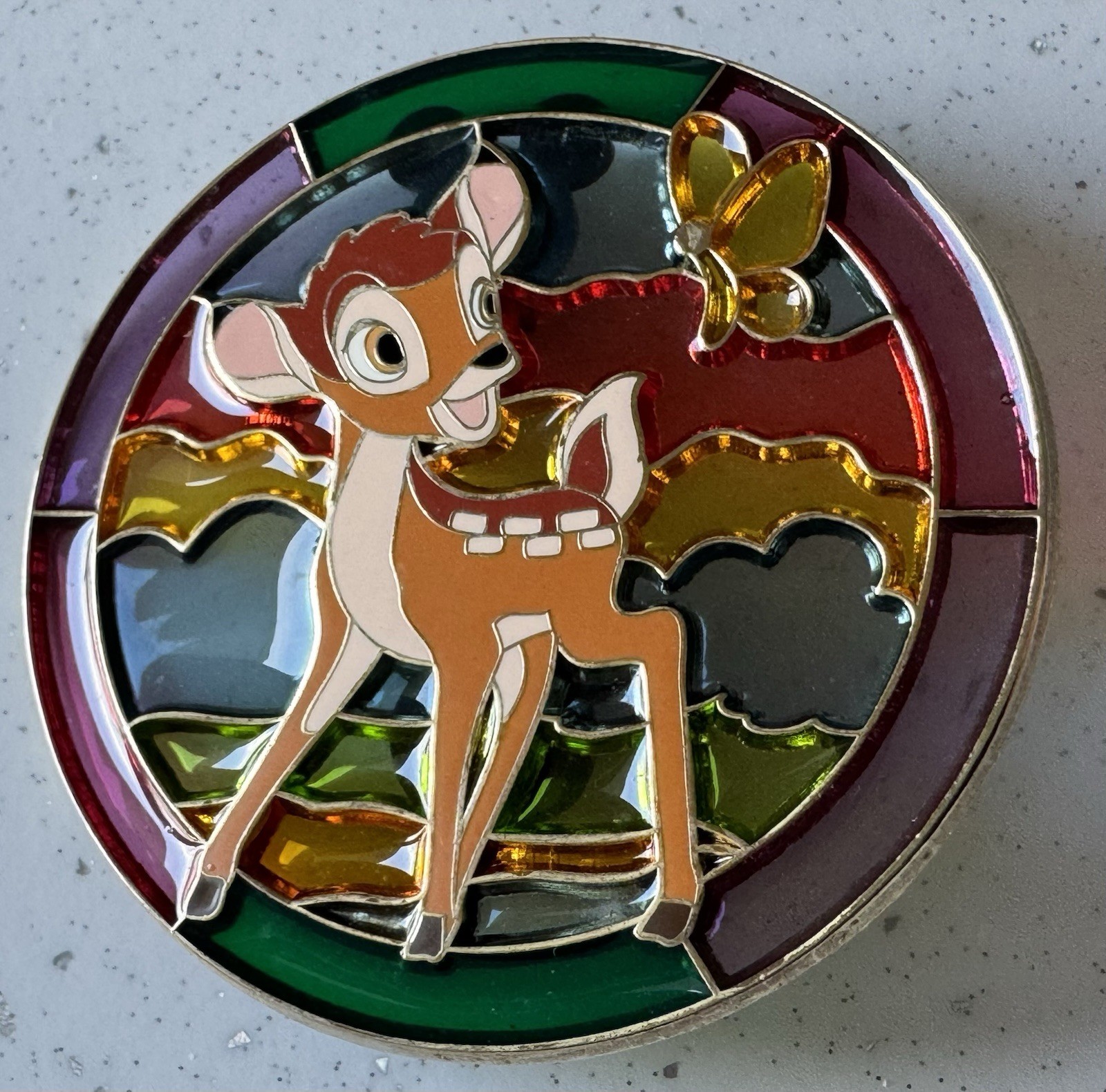 Disney Bambi Stained Glass  Limited Edition Pin Badge 71617