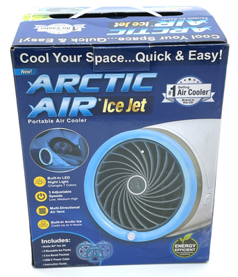 Arctic Air Ice Jet Portable Cooler Built-in LED Light-NEW-Great Gift-Ships FAST!