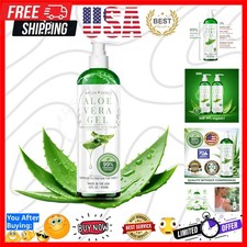 99 Organic Aloe Vera Gel for Face, Hair  Sunburn Relief   Cold Pressed Pure...