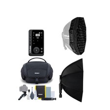 Profoto Connect Pro Flash Trigger Nikon Softbox SoftGrid Bag Bundle PRO