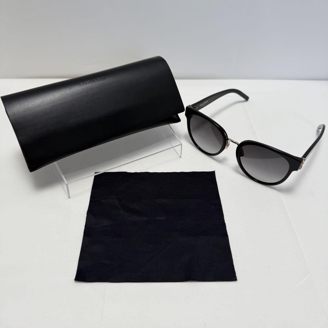 Saint Laurent Sl M38 K Cassandra Occhiali da Sole per Uomo e Donna Nero