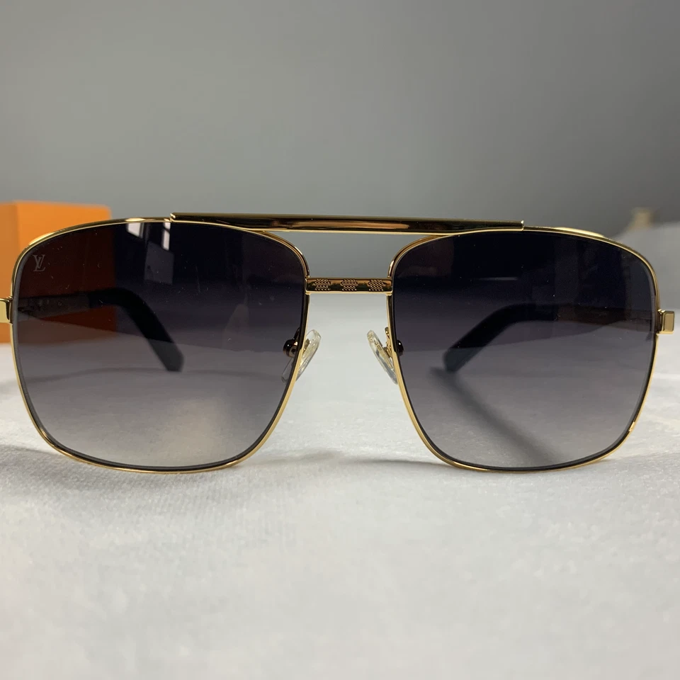 Gafas de sol Louis Vuitton para hombre doradas - Attitude Z0259U - usadas Foto 2 de 4