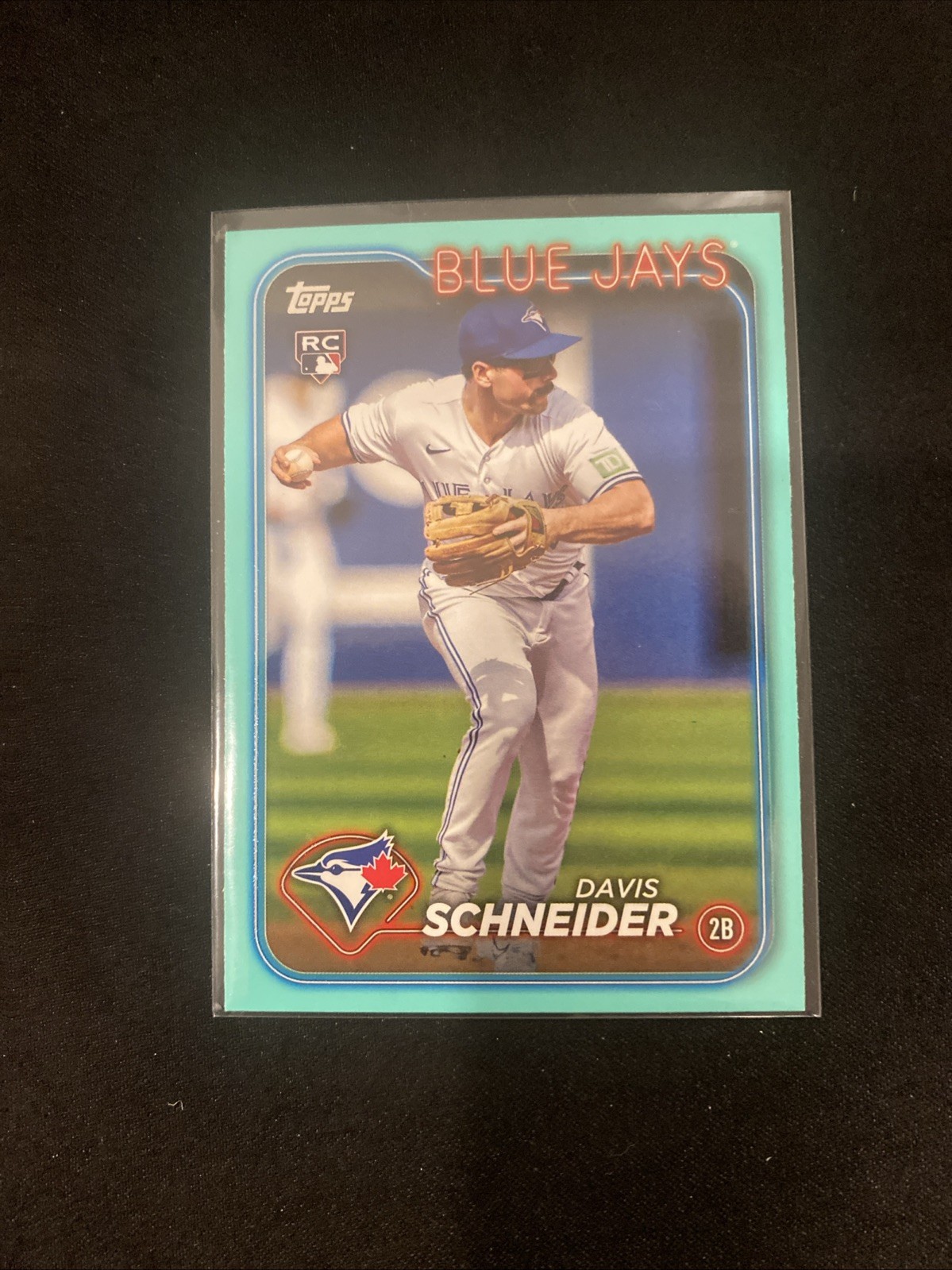 Davis Schneider (RC) - 2024 Topps Series 1 #189 Aqua Parallel