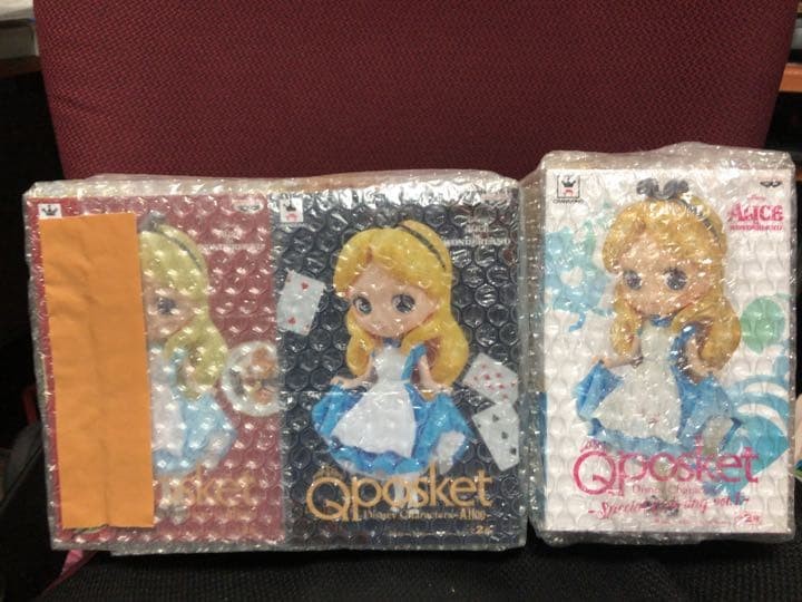 Qposket Alice in Wonderland Figures 3 pieces Unused Good Condition First