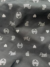 BORSA TOTE Victoria’s Secret ROSA logo stampa cuore nera GRANDE zip poliestere 2019