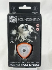 Max & Molly Urban Pets Soundshield Ultrasonic 24/7 from Ticks & Fleas - Orange